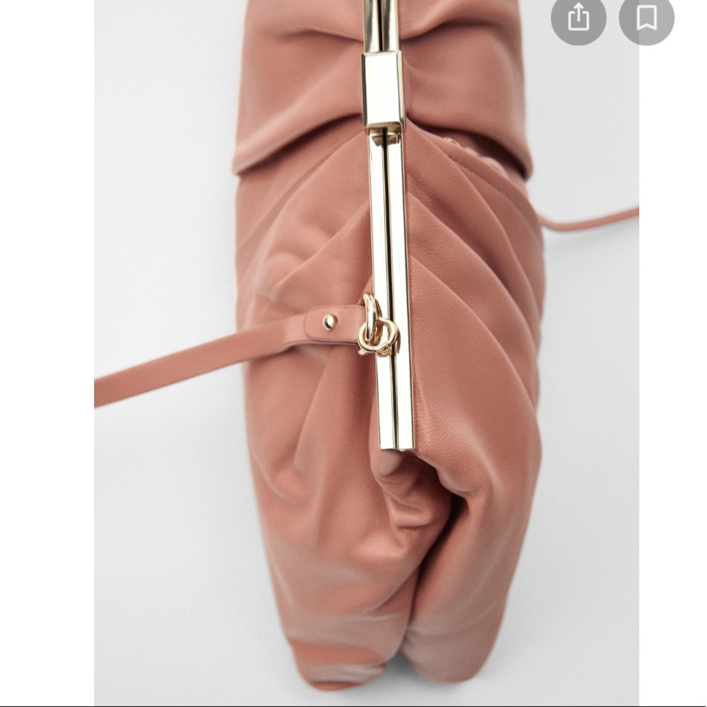 NEW! Zara Double Exterior Leather Crossbody Bag - Picture 2 of 10
